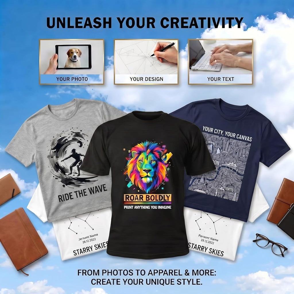Bulk Custom T Shirts With Your Text Logo Photo, Personalized T Shirt For Men Women Black Cotton T-Shirts Custom Gifts