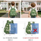 Steamedbun Corduroy Toddler Backpack For Boys 2-4: Kids Backpack For Boys Girls - 12 Inch Preschool Kindergarten Backpacks - Dinosaur