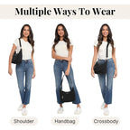 Baggallini Modern Pocket Half Moon 11"x10.5" Shoulder Women W/Replaceable Straps Converts to Crossbody Bag