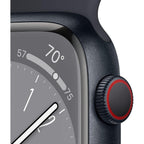 Apple Watch Series 8 [Gps, 41Mm] - Midnight Aluminum Case With Midnight Sport Band, S/M (Renewed) | S/M Size, Renewed