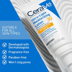Cerave Ultra-Light Moisturizing Lotion With Spf 30, Daily Face Moisturizer With Spf, Formulated With Hyaluronic Acid & Ceramides, Broad Spectrum Spf, Oil Free, Matte Finish, 1.7 Ounce