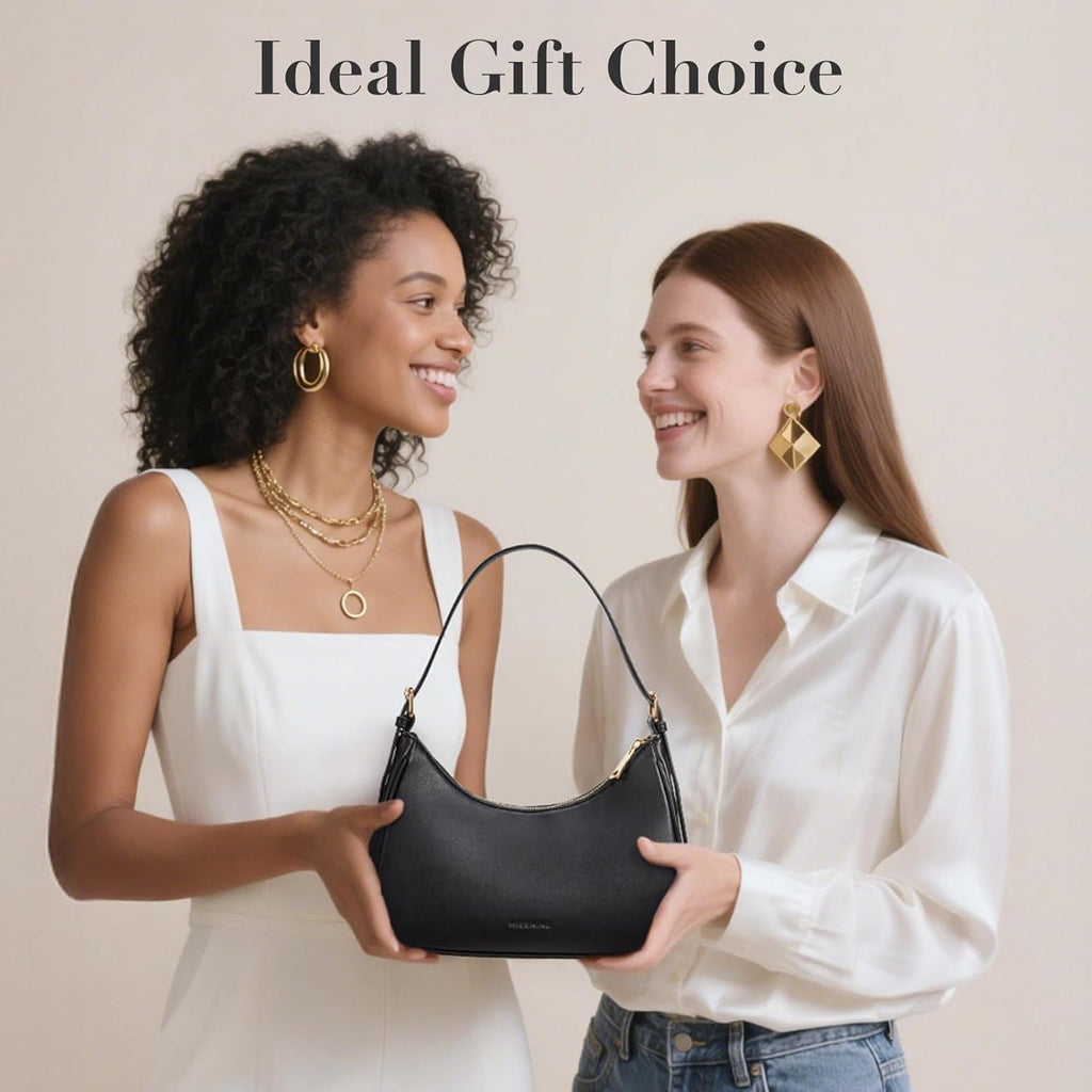 Missnine Purses for Women, Shoulder Bag Small Handbags Vegan Leather Underarm Bags Trendy Hobo Cute Clutch Purse