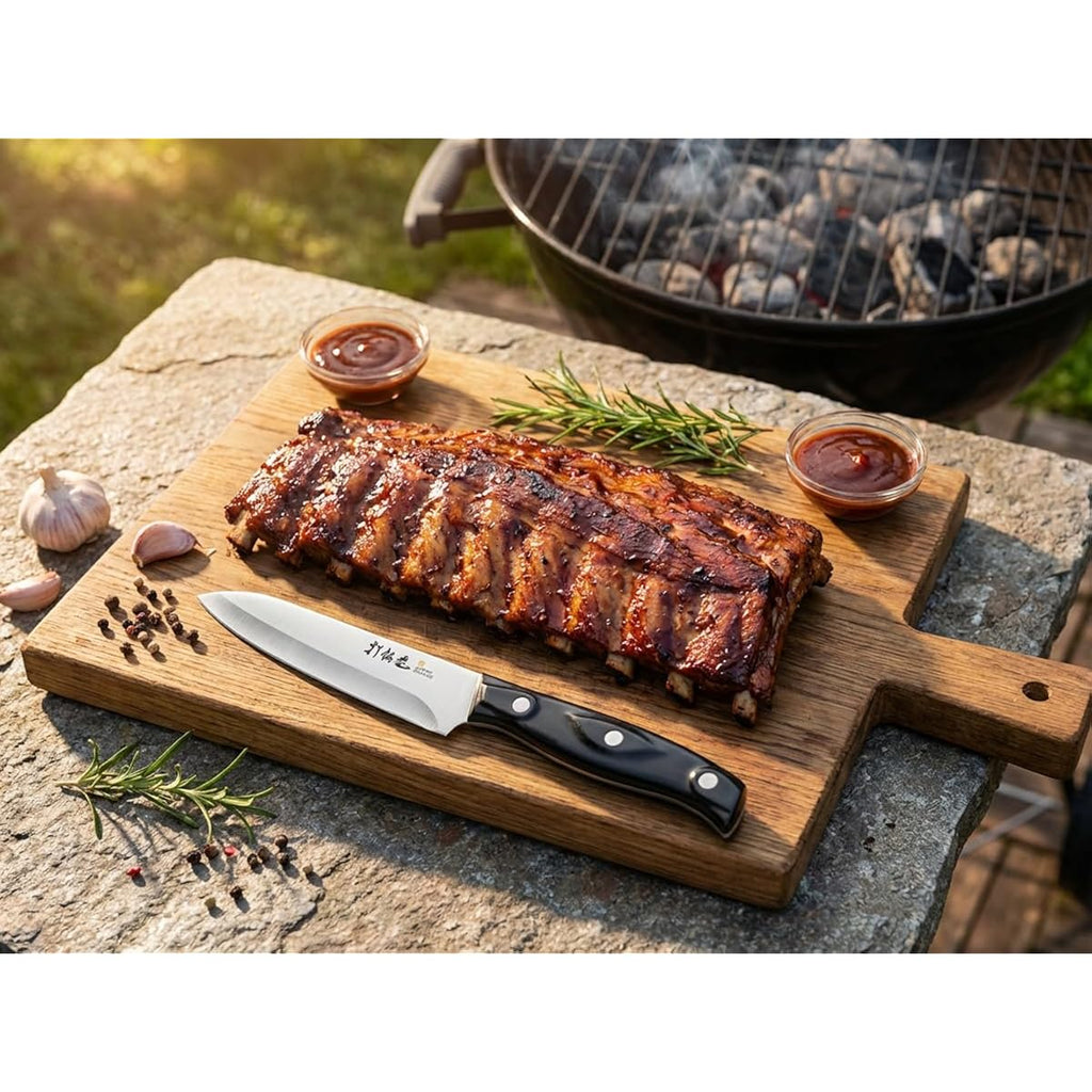 Hammer Iron Alley 4Pcs Paring Knife - 4/4.5 Inch Fruit And Vegetable Paring Knives - Ultra Sharp Kitchen Knife - Peeling Knives - German Stainless Steel-Abs Handle