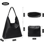 Slouchy Hobo Bags for Women Made of Genuine Leather Soft Shoulder Handbags Perfect for Work Travel and School
