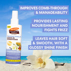 Palmer'S Cocoa Butter Formula, Tahitian Vanilla Leave In Conditioner Spray, (8.5 Fl Oz), Hydrating Hair Detangler With Acacia Honey & Vitamin E, Heat Protectant, Frizz Control & Long-Lasting Moisture