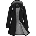 Rain Jacket Women Waterproof Long Lightweight Raincoat Hooded Windbreaker Outdoor Trench Coat S-3Xl