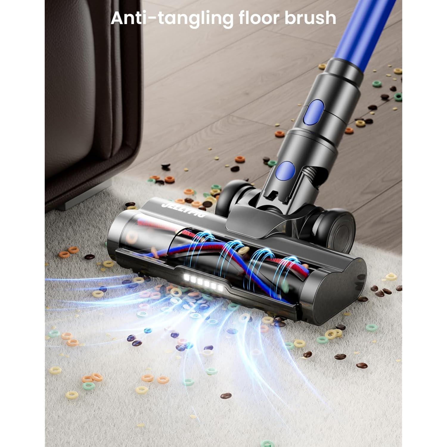 Cordless Vacuum Cleaner, Upgraded 650W 55Kpa 70Mins Cordless Stick Vacuum Cleaner With Self-Standing And Touch Screen, Anti-Tangle Wireless Vacumm, Vacuum Cleaners For Home/Pet Hair/Carpets/Floors