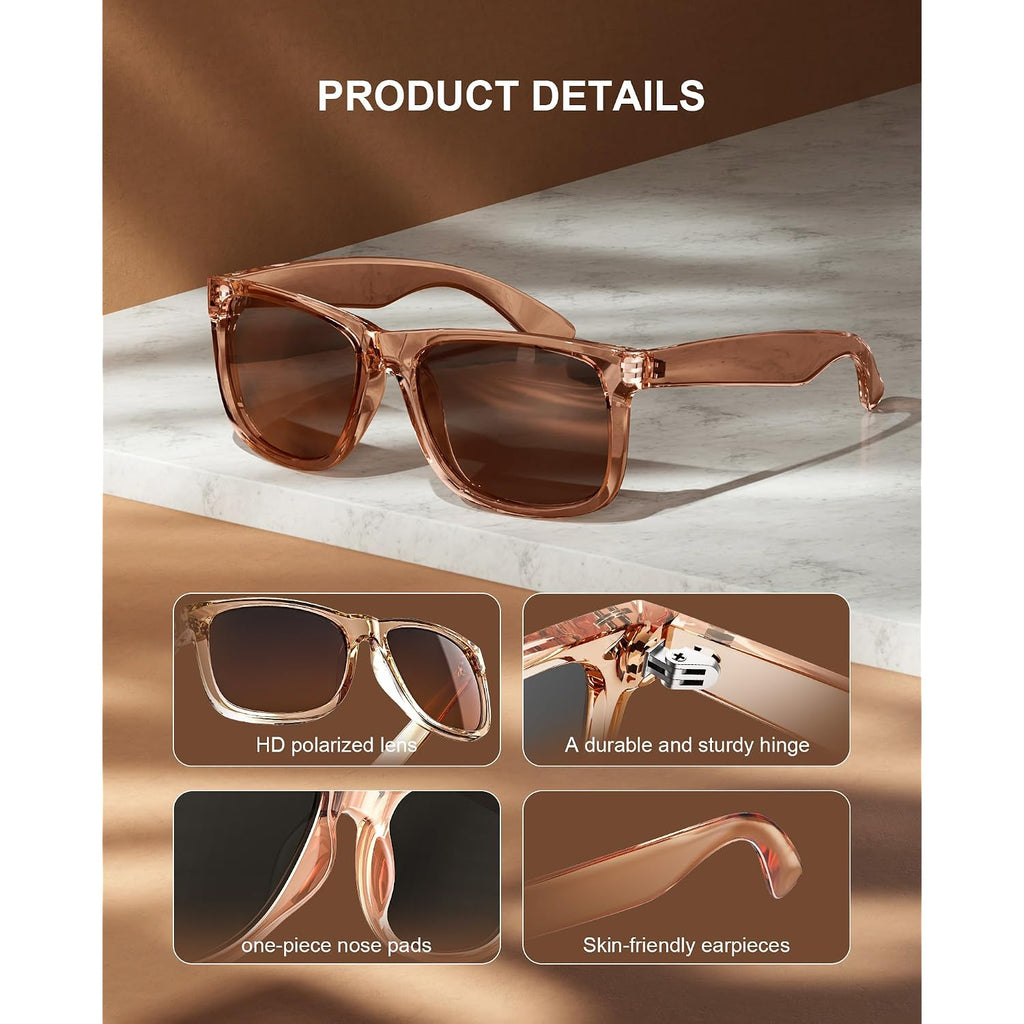 Kaliyadi Womens-Sunglasses Polarized-Sunglasses For Women: Retro Trendy Sun Glasses With Uv400 Protection For Driving Travel