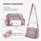 KITEVIUN Crossbody Bags for Women Trendy Leather Crossbody Purse Shoulder Handbags Butterfly Design