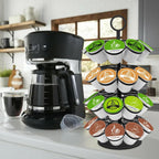Kimiup Coffee Pod Holder, K Cup Organizer Compatible With K-Cups(36 Pods), Kitchen Detachable Coffee Pod Organizer For Countertop, Spins 360-Degrees