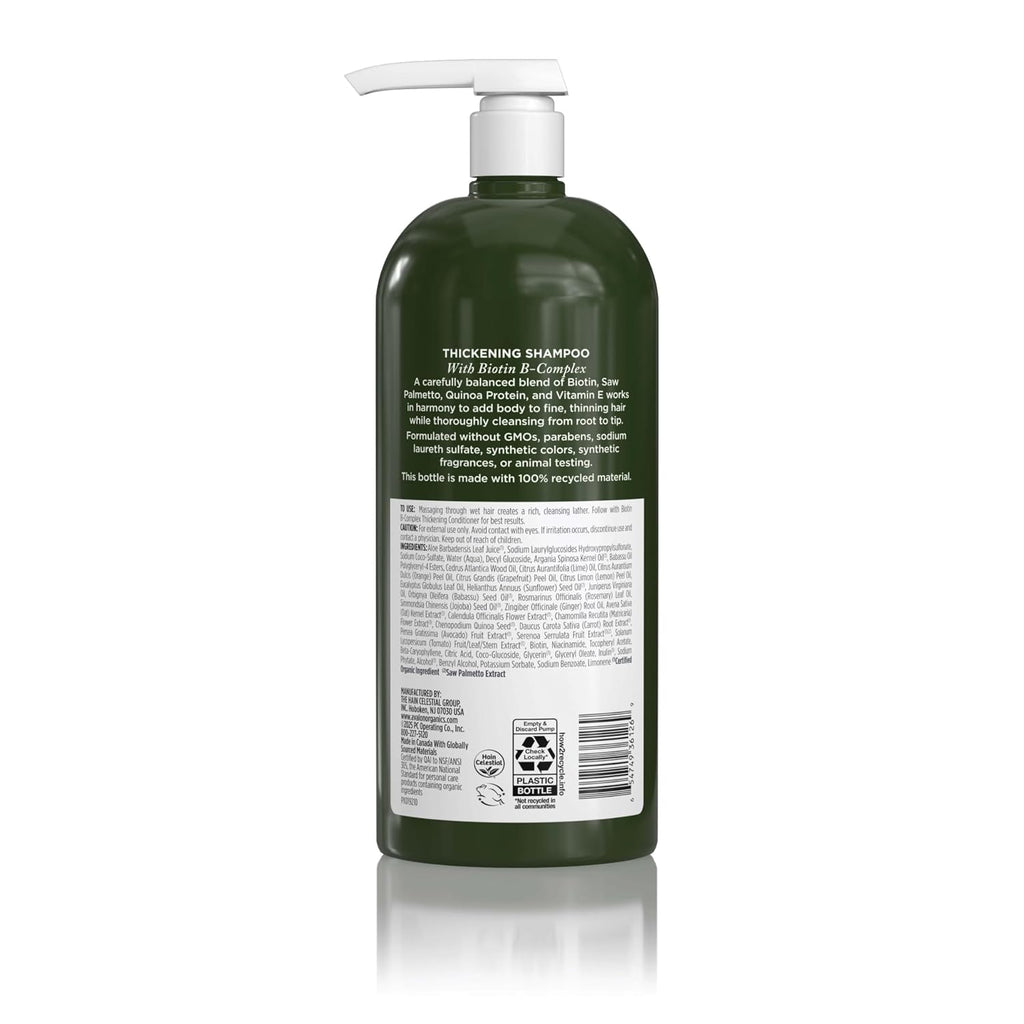 Avalon Organics Therapy Biotin B-Complex Thickening Shampoo, 32 Oz
