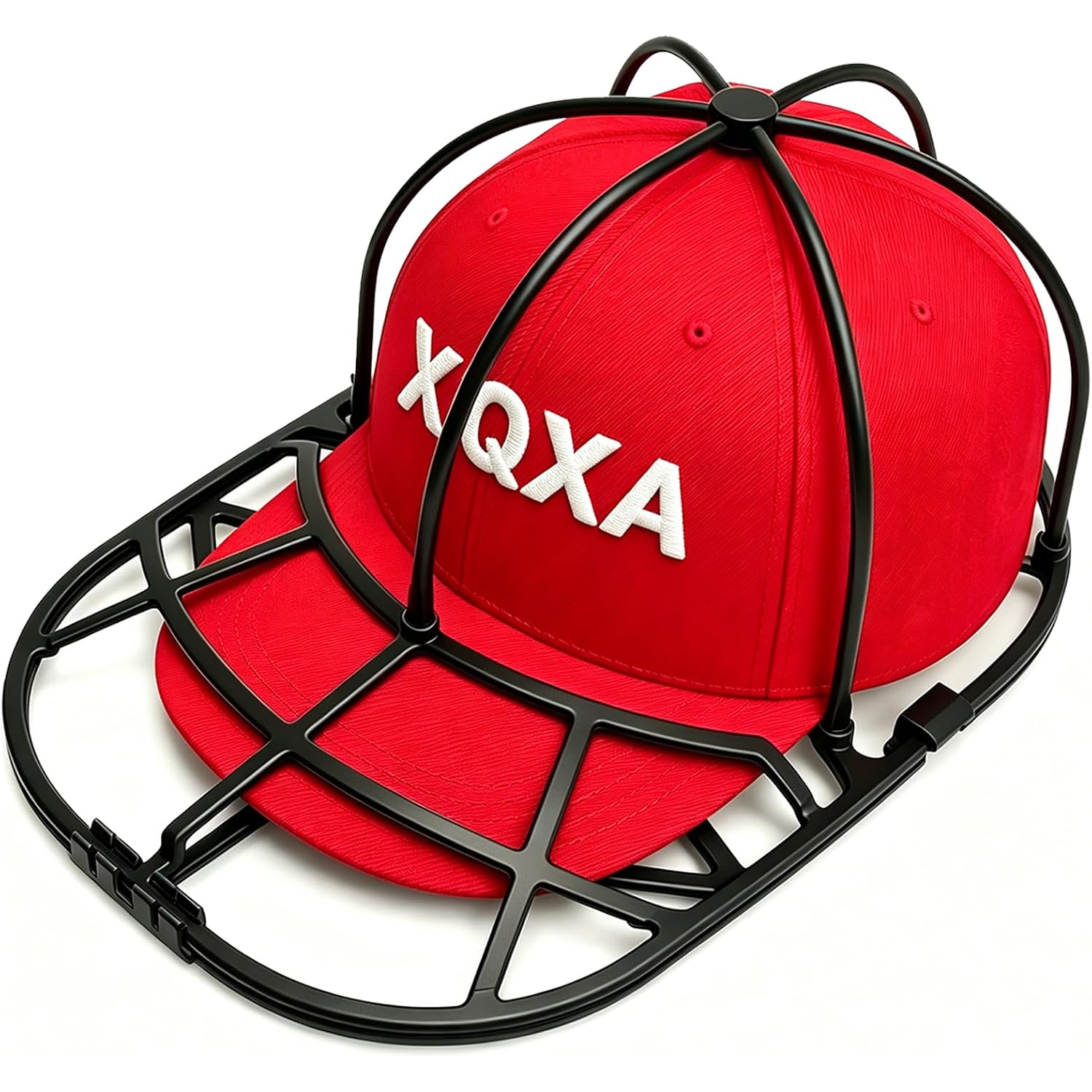 Hat Washer Cage For Baseball Caps - Hat Cleaner For Washing Machine & Dishwasher, Fits Adult & Kids Caps - Baseball Cap Washing Cage-Black