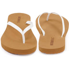 Womens Slim Leather Comfortable Flip Flops Summer Beach Thong Sandals Arch Support Non Slip
