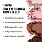 Evpct 9 Colors Nude Pink Rose Gold Smokey Glitter Eyeshadow Palette, Matte Metallic Shimmer Eye Shadow Palette Makeup For Women, Highly Pigmented Waterproof Long Wear Eyeshadow De Sombras De Ojos