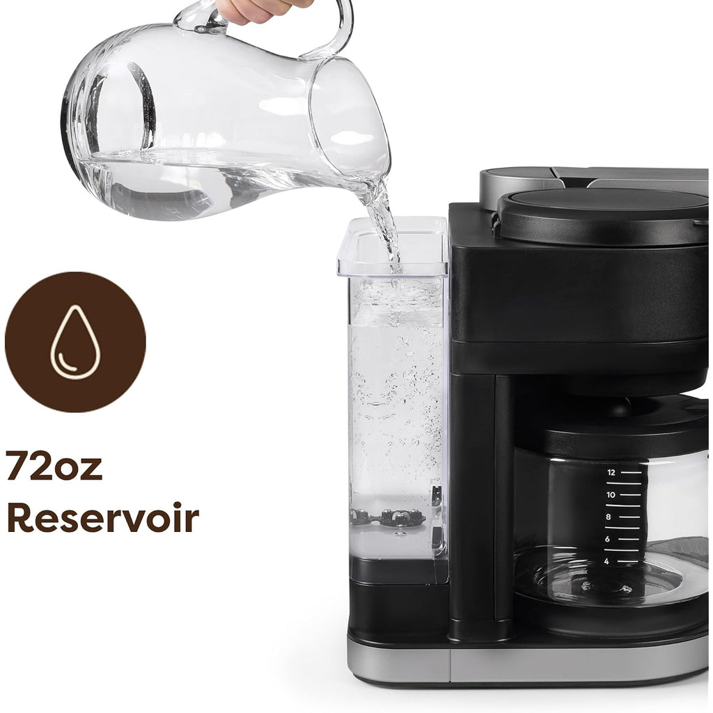 Keurig K-Duo Hot & Iced Single Serve & Carafe Coffee Maker, Multistream Technology, 72Oz Reservoir (Gen 2) | Multistream Tech, Brews K-Cup Pods And Grounds, Brew-Over-Ice, Strong And Extra Hot, 6-12 Oz Cups, 6-12 Cup Carafe