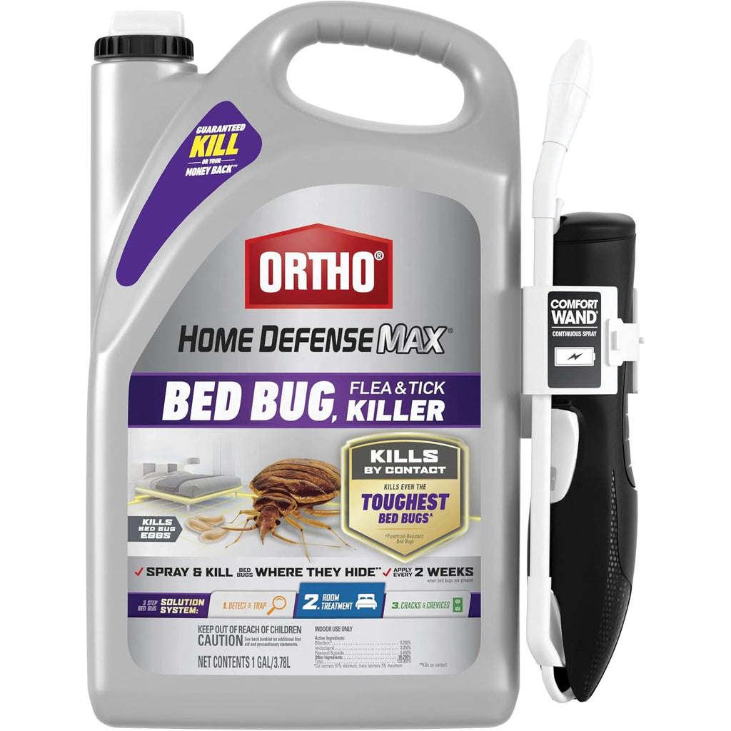 Ortho Home Defense Max Bed Bug, Flea & Tick Killer, 1 Gal. | Also Kills Bed Bug Eggs, Ready-To-Use, Indoor Pest Control Spray