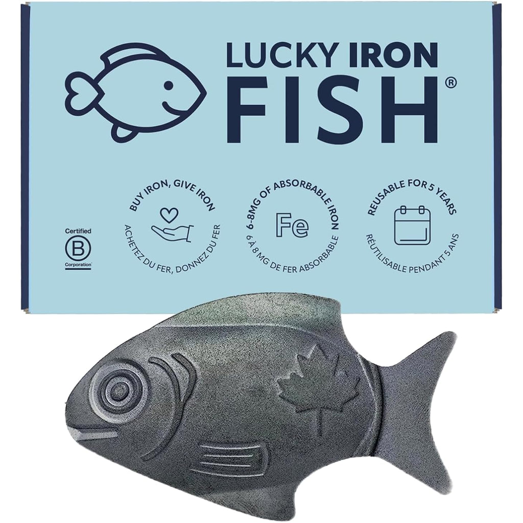 The Original Lucky Iron Fish ®. An Iron Supplement Alternative To Reduce Deficiency. No Side Effects. Use Once Daily - 5 Year Supply Included.