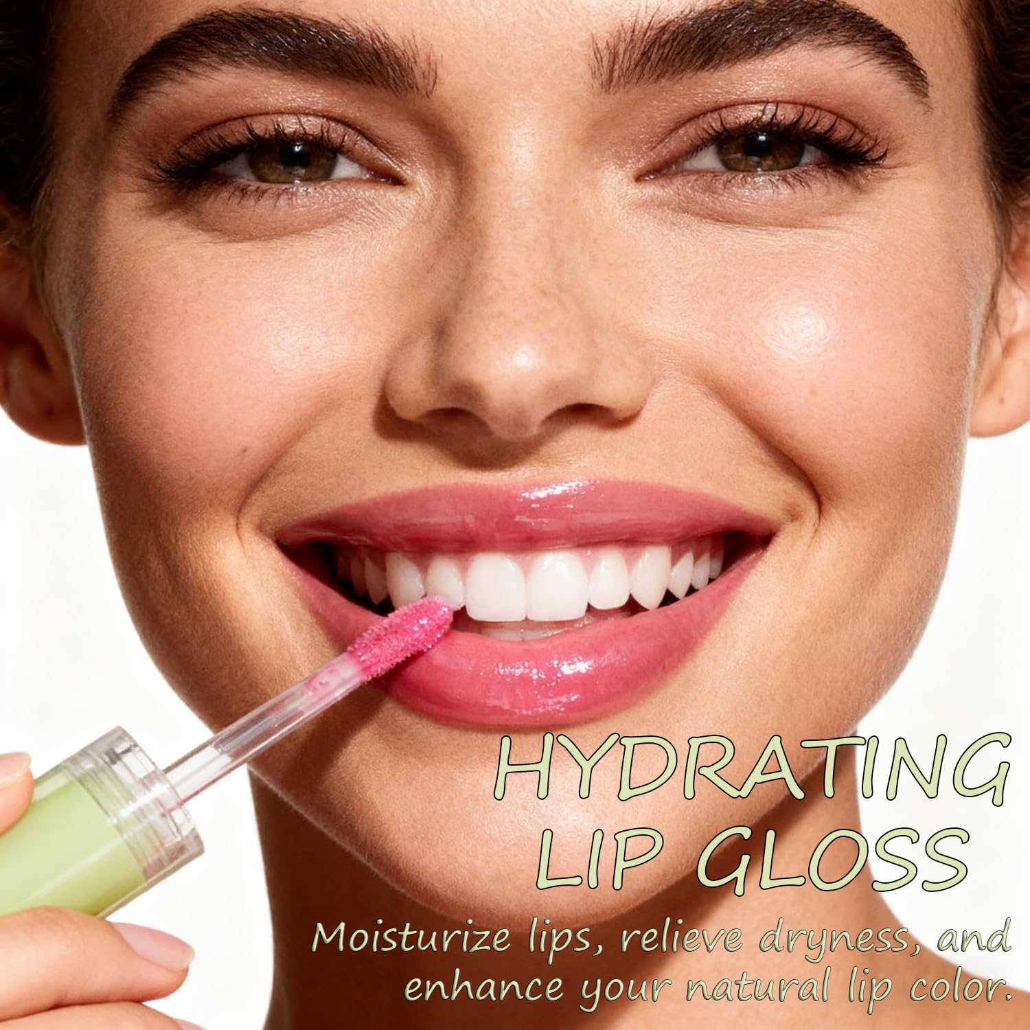 4 Pack Hydrating Glow Lip Oil Makeup Set For Women, Moisturizing Lip Gloss With Glow Finish, Long Lasting Nourishing Lip Care Full Oil Lip Drip, Sweet Candy Scent (Set A, Light)