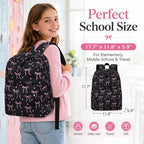 Backpack For Teen Girls Bookbags School Backpack With Lunch Box And Pencil Case 3 In 1 School Bags Set