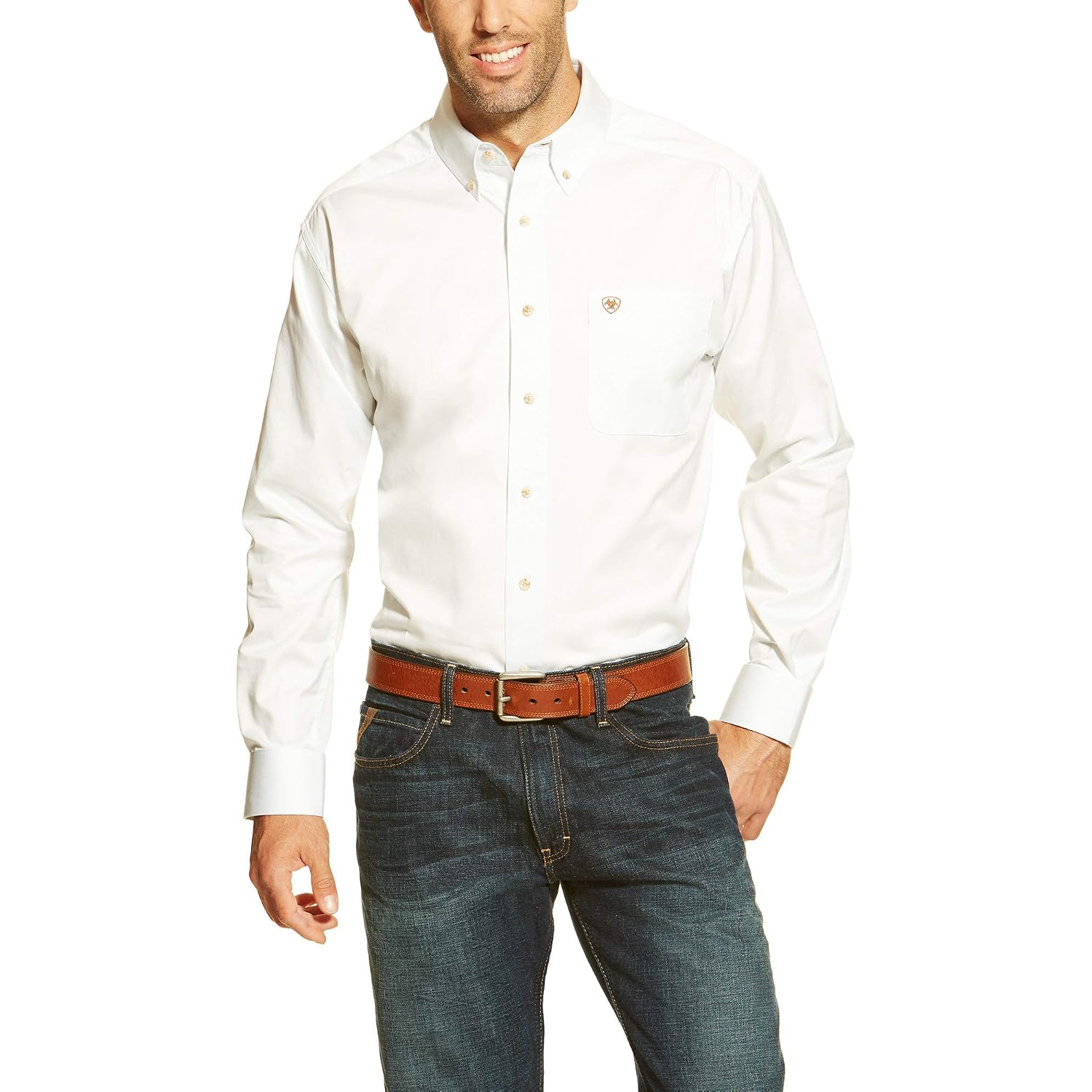 Ariat Men'S Solid Twill Classic Fit Shirt