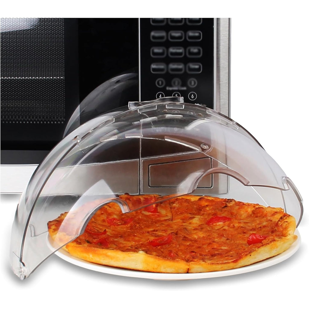 Flippable Microwave Splatter Cover,Microwave Cover for Food, Dish, Higher Microwave Plate Cover for Heating, Stay-Inside Splatter Guard for Microwave Oven, Innovative Lid-10.5 IN