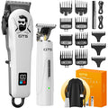 Gtspro Hair Clippers For Men, Clippers And Trimmers Set, Barber Clippers, Electric Hair Trimmer With Box, Gifts For Men, White