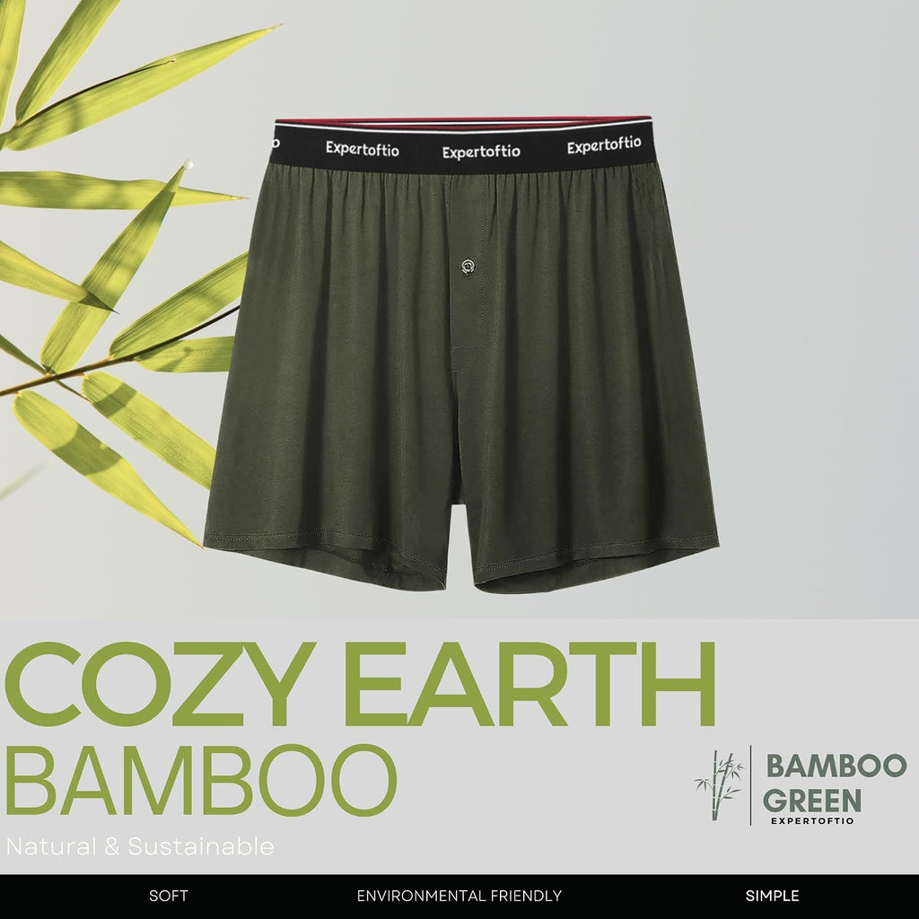 Boxers For Men Viscose From Bamboo Men'S Underwear Boxer Shorts Breathable Mens Boxer, Loose Fit, Knit Pack