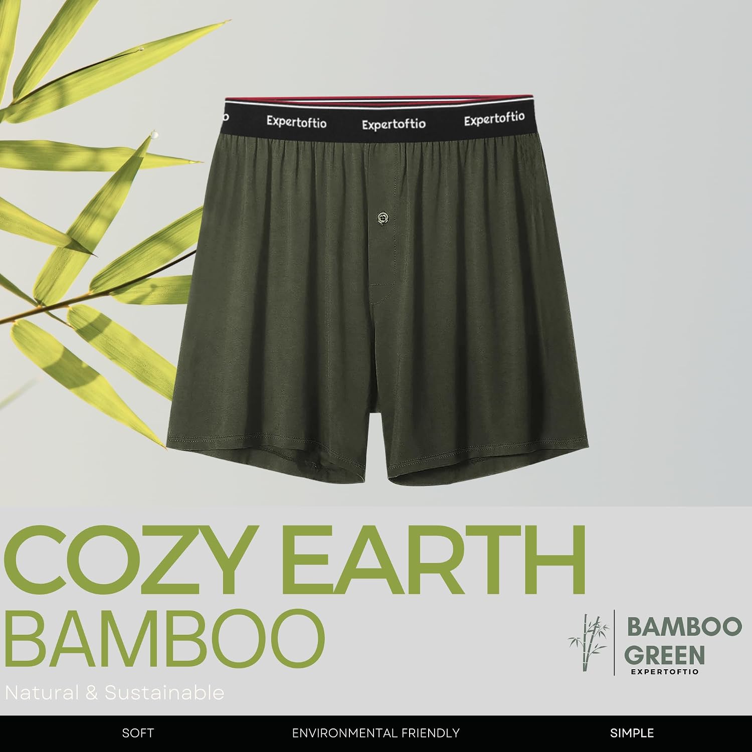 Boxers For Men Viscose From Bamboo Men'S Underwear Boxer Shorts Breathable Mens Boxer, Loose Fit, Knit Pack