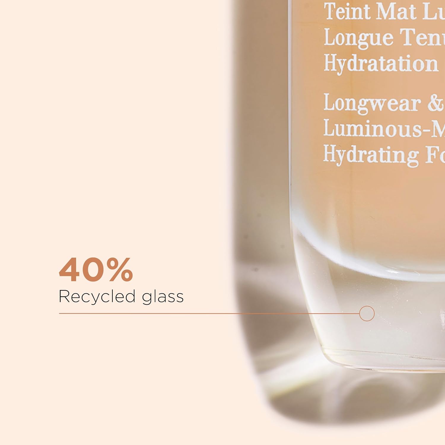 Clarins Skin Illusion Longwear Full Coverage Foundation|Luminous Matte Finish|24H Hold and 24H Hydration|Natural Looking|Transfer, Sweat and Smudge Proof| Contains Hyaluronic Acid|1 Fl Oz
