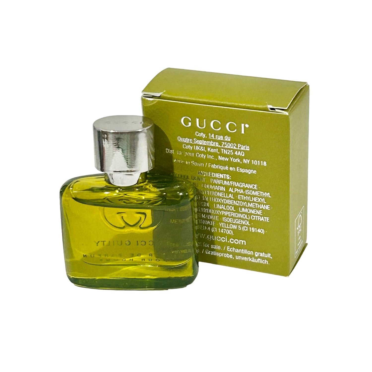 Gucci Guilty ELIXIR Perfume Men Pour Homme MINI SMALL Travel Size 5 ML / 0.16 (MINI SPLASH ON)