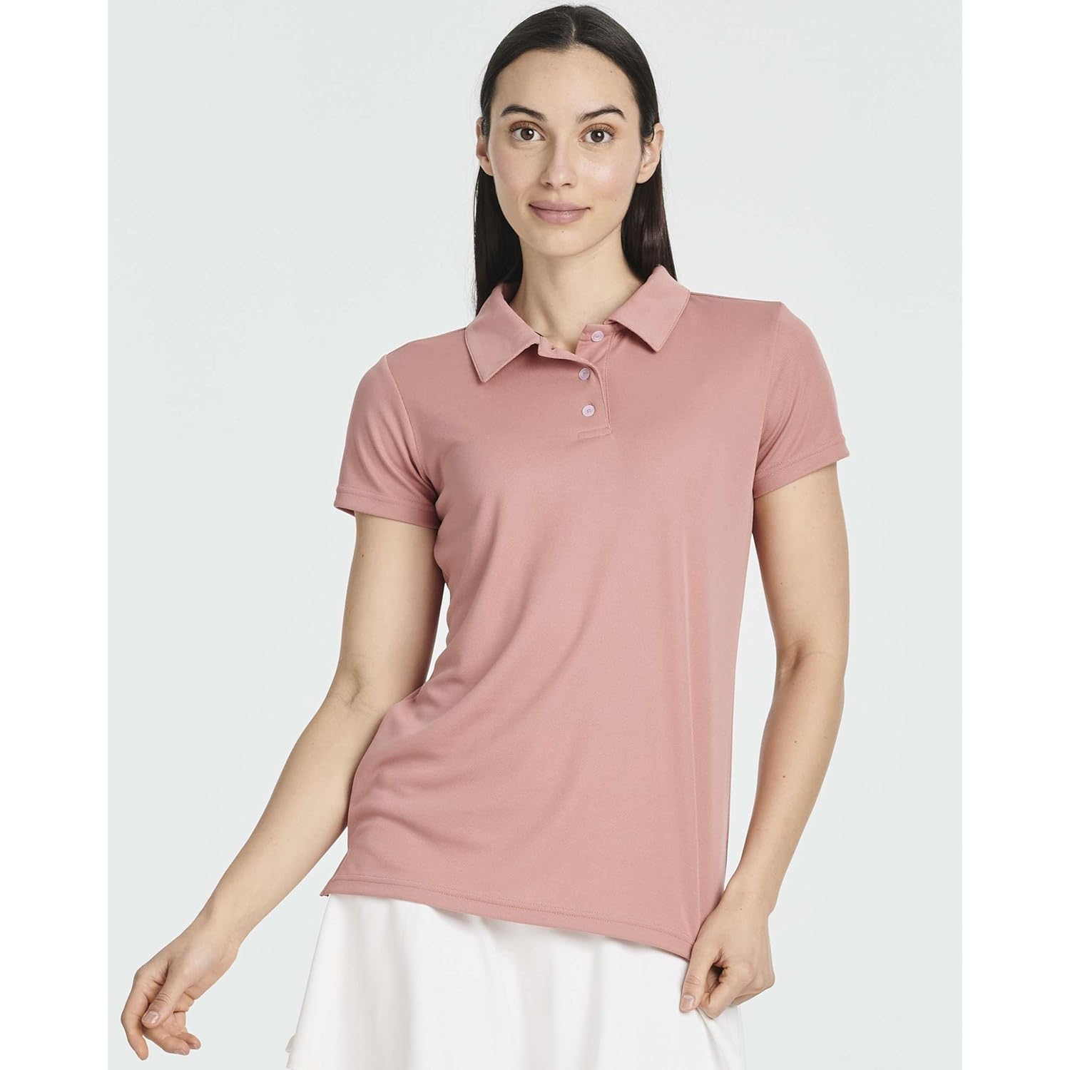 3 Pack: Womens Short Sleeve Dry-Fit Performance Polo Shirt (Available in Plus)