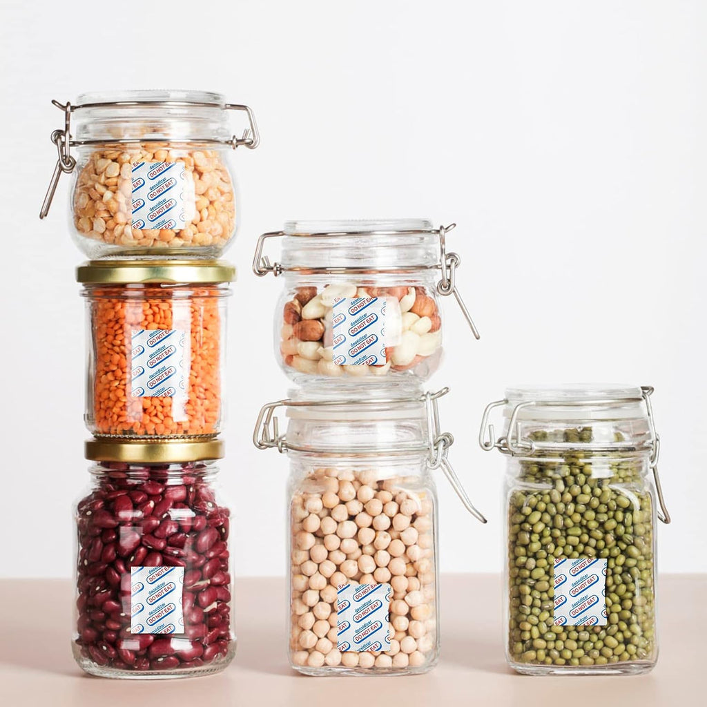 110 Packs 100Cc Food Grade Oxygen Absorbers (10 Packs In Individual Vacuum Bag, 11X Packs Of 10), Oxygen Absorbers For Food Storage, With Oxygen Indicator, For Mylar Bags, Mason Jars, Canning