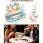 Circle Joy Rechargeable Handheld Milk Frother Wand With 3 Variable Speeds, 3 Whisks And Storage Box, Electric Drink Mixer For Latte, Cappuccino, Hot Chocolate, Eggs And Protein Powder, Black