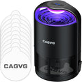 Fly Trap Indoor, Fruit Fly Traps For Indoors With Suction & Adjust Light | Plug-In Gnats Killer Catcher With 365-395 Nm Wavelengths For House Flies, Mosquito, Bug, Gnats, Low Noise, 10 Refills, Black