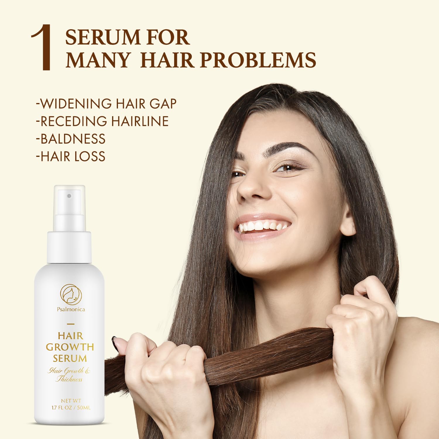 Hair Growth Serum: Rosemary Batana Castor Oil Rice Water Biotin Hair Oils For Hair Growth - Hair Growth Thickening Product - Hair Loss Treatments For Women Men(50 Ml)