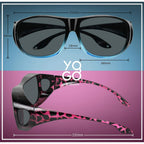 Fit Over Wrap Sunglasses Polarized Lens Wear Over Eyeglasses 100% Uv Protection For Men And Women