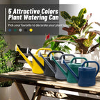 2 Gallon Watering Can, Outdoor Watering Can For Plants, Garden Water Can With Removable Long Spout And Stainless Steel Sprinkler Head, Large Water Can For Greenhouse (Dark Blue, 2 Gallon)