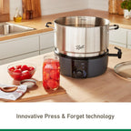 Ball Easycanner Electric Water Bath Canner, 21-Quart Capacity, Automated Heating, Multicooker & Steamer Functionality