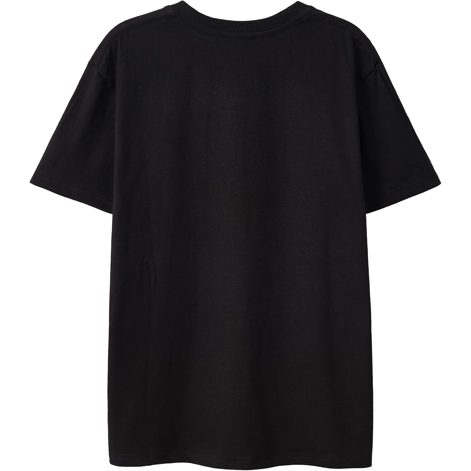UOUA Women Oversized Graphic T-Shirt Casual Cotton Tees Printed Summer Tops Rose-black
