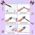 70Pcs Kawaii Nail Charms, 3D Cute Cartoon Nail Art Decorations, Resin Flatback Charms for Acrylic Nails DIY Crafts, 7 Styles with Storage Box