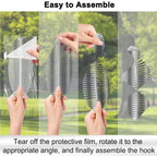 Bird Deterrents For Outside Patio, Bird Scare Devices Set Highly Reflective 3D Wind Spinners Outdoor Garden Decor, Bird Reflectors To Keep Birds Away Window Roof Yard Orchards Deck 9 Discs 3 Pcs