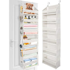Ulg Over The Door Organizer With 6 Large Pockets 12 Side Pockets, 50Lbs Weight Capacity Door Hanging Organizer For Bedroom, Bathroom, Pantry, Nursery Storage, Beige