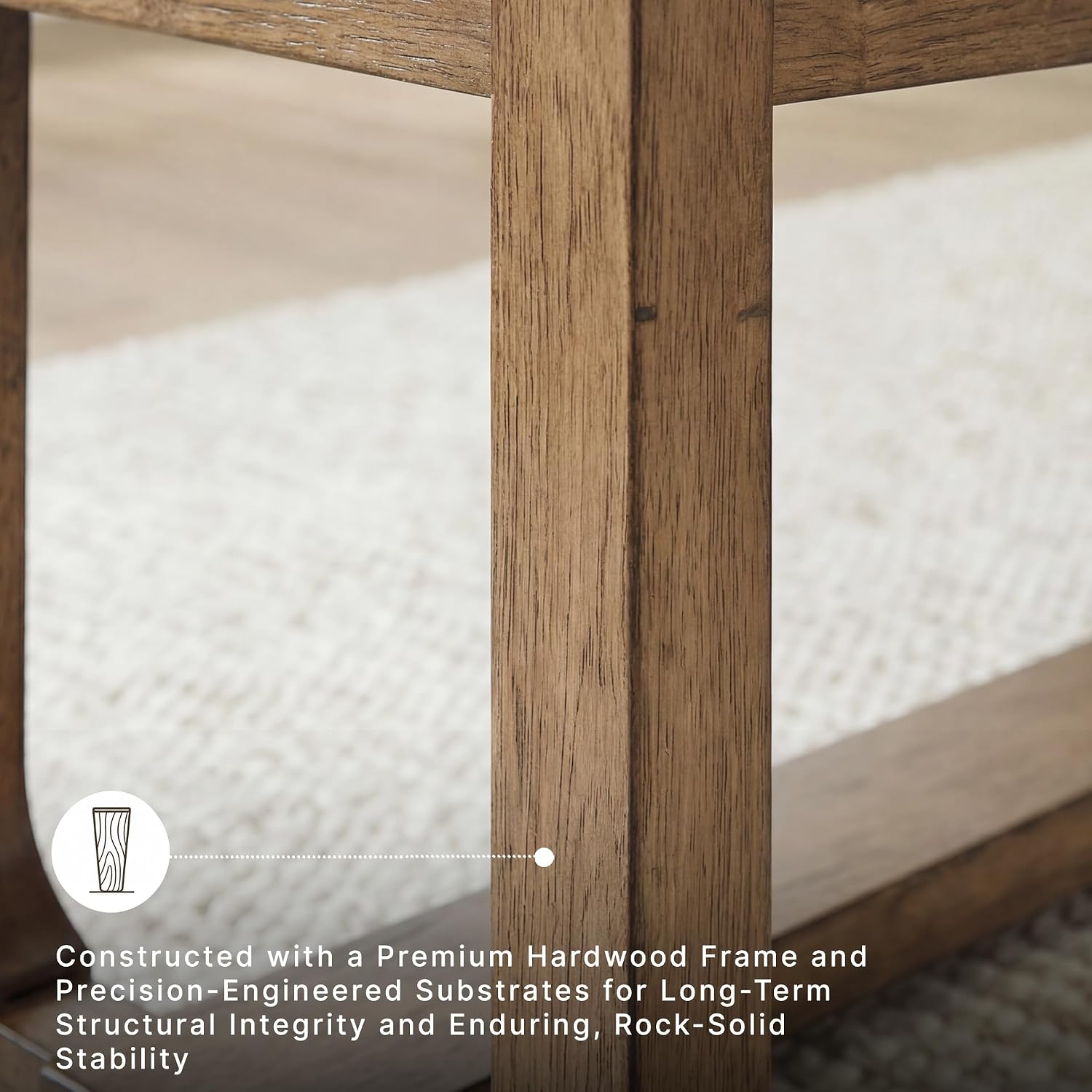 Signature Design By Ashley Cabalynn Farmhouse Upholstered Dining Bench, Foam Cushion, Hardwood Solids, 63.5" W X 16.5" D X 19.75" H, Beige & Light Brown