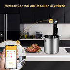 INKBIRD WIFI Sous Vide Cooker ISV-100W, 1000 Watts Sous Vide Machine Immersion Circulator with 14 Free Preset Recipes on APP & Calibration Function, Thermal Immersion, Fast-Heating with Timer