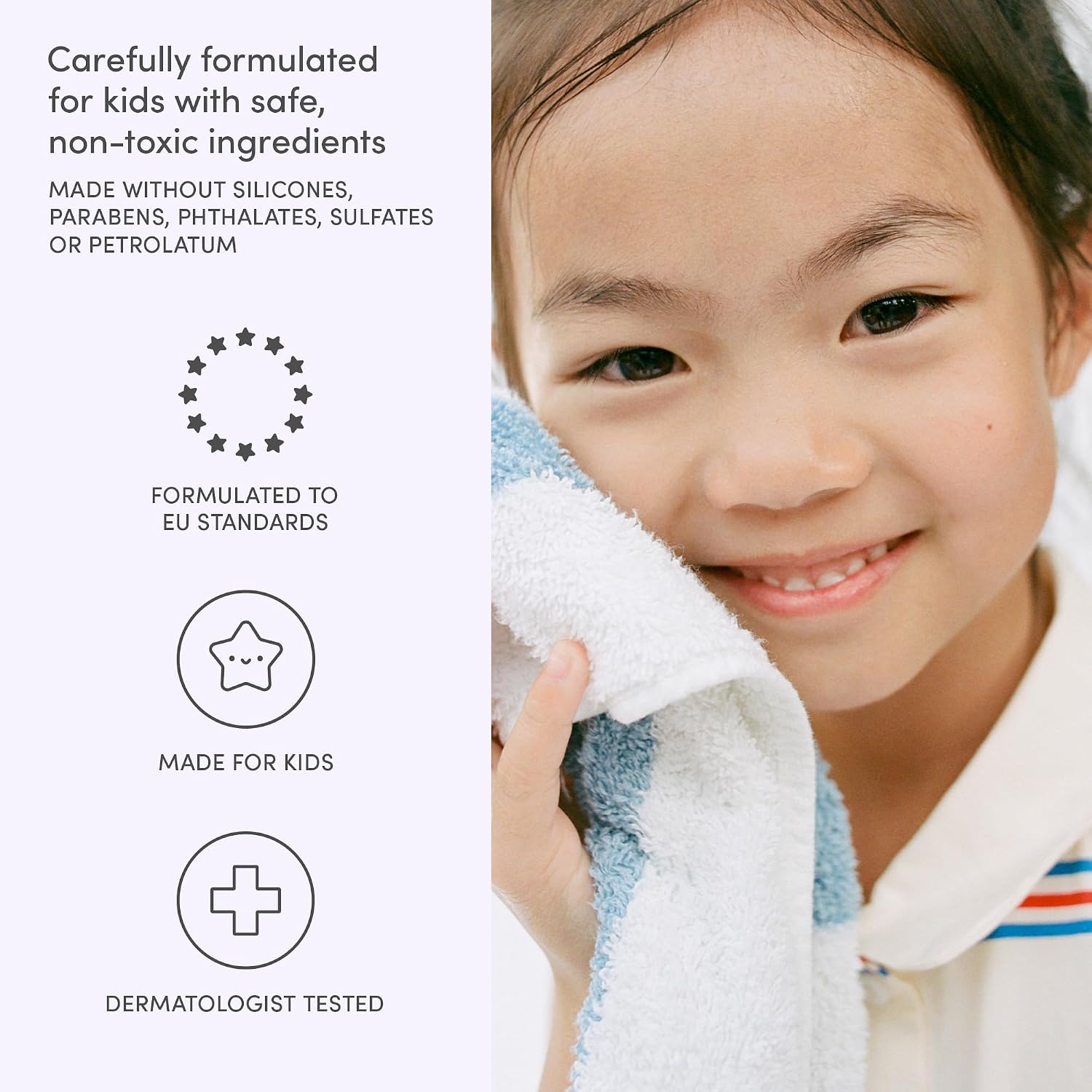 Evereden Multi-Vitamin Kids Body Wash Cool Peach: Gentle Body Wash Sensitive Skin Nourishment & Hydration Formula | Clean Non-Toxic For Kids | 8.5 Fl Oz.