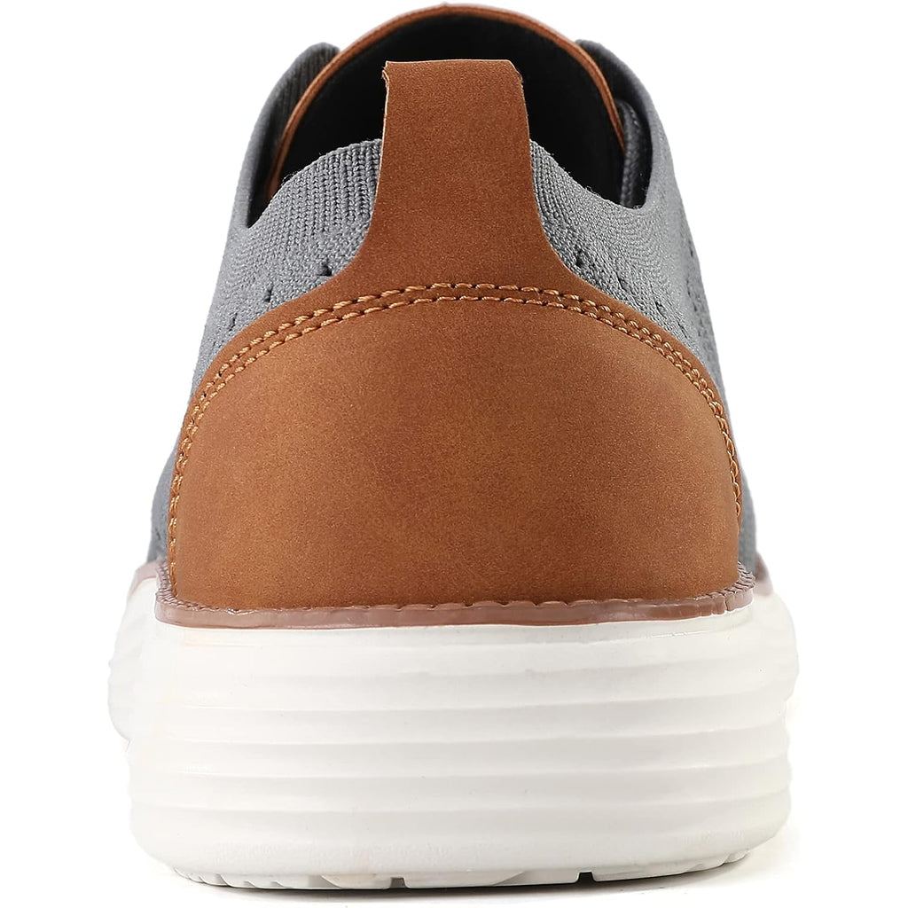 Vilocy Men'S Casual Dress Sneakers Lace-Up Oxfords Business Mesh Breathable Walking Shoes Tennis Comfortable