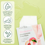 24 Pcs Fruits Beauty Foot Mask Bulk Hydrating Foot Moisturizing Socks Shea Butter Aloe Treatment Mask for Spa Kit Sleeping Skincare Gift Beauty Kits for Women