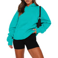 Onlypuff Women Pullover Sweatshirt Long Sleeve Hoodies Kangaroo Pocket Fleece Basic Sweater