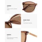 Sojos Classic Square Polarized Sunglasses For Women Oversized Trendy Retro Uv Protection Shade Sj2640