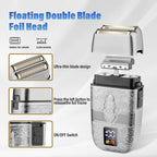 Professional Hair Trimmer Hair Clippers For Men, Nose Hair Trimmer Shaver Set,Cordless T-Blade Beard Trimmer Barber Clippers,Electric Razor Foil Shavers For Men Haircut Grooming Kit(Silver)
